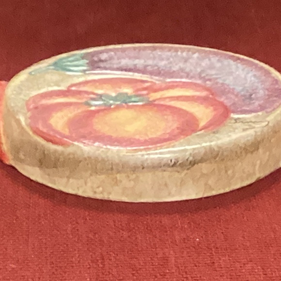 Vintage Italian Hand Painted Pottery Trivet - Picture 3 of 3